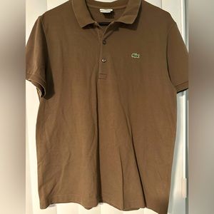 Lacoste size medium polo brown